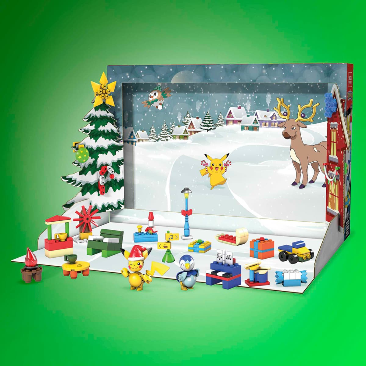 Адвент-календар-сюрприз Pokemon Mega Construx Зимові пригоди Покемонів, GYG99 — фото 3