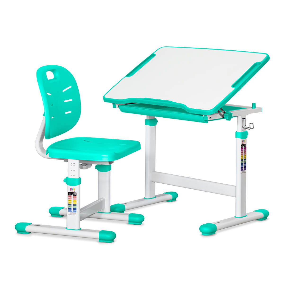Комплект Evo-Kids Стіл Стілець Evo-06 Ergo Green