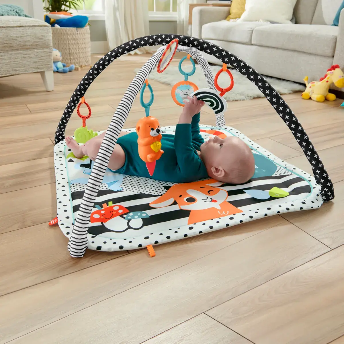 Килимок ігровий центр 3-в-1 Fisher-Price Веселі розваги (JMN72) — фото 4