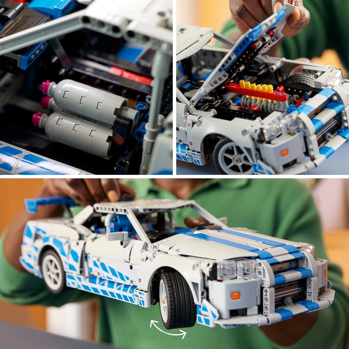 LEGO Technic Подвійний форсаж Автомобіль Nissan Skyline GT-R (R34) 42210 — фото 15