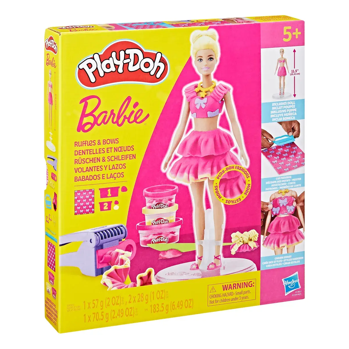 Набір для творчості з масою для ліплення Hasbro PD Barbie Рюші та банти (G1361) — фото 2