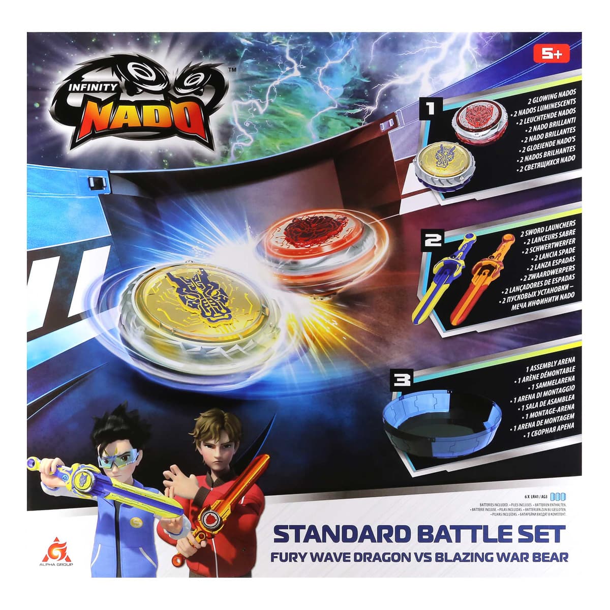 Набір Auldey Infinity Nado VI Battle Set Fury Wave Dragon vs Blazing War, EU654181