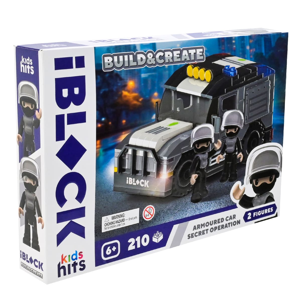 Конструктор Kids Hits IBlock Junior Машина загону спецназу 210 ел, KH42/004/4 — фото 3