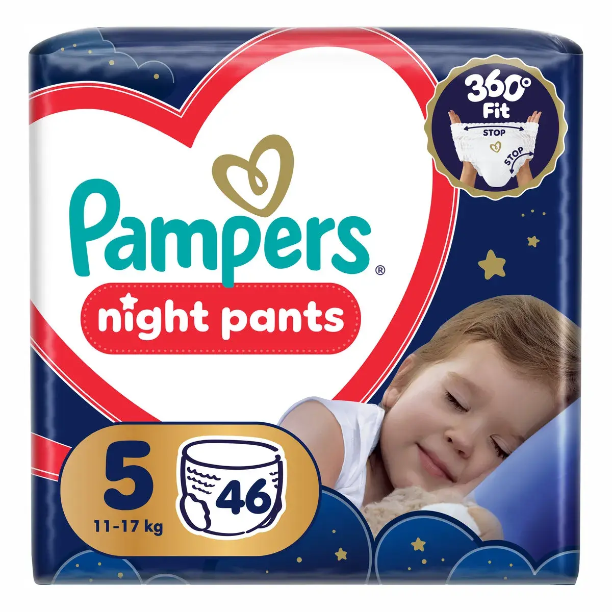 Підгузки-трусики Pampers Night Pants 5 (11-17 кг) 46 шт (80895144)