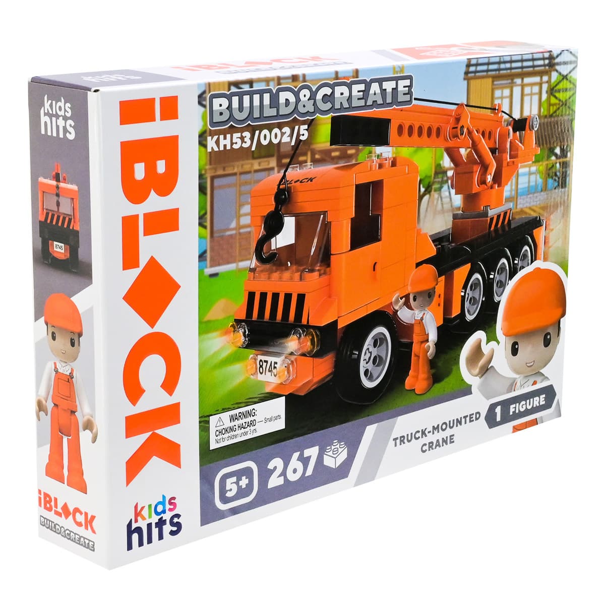Конструктор Kids Hits IBlock Junior Будівельний кран 267 ел, KH53/002/5 — фото 3