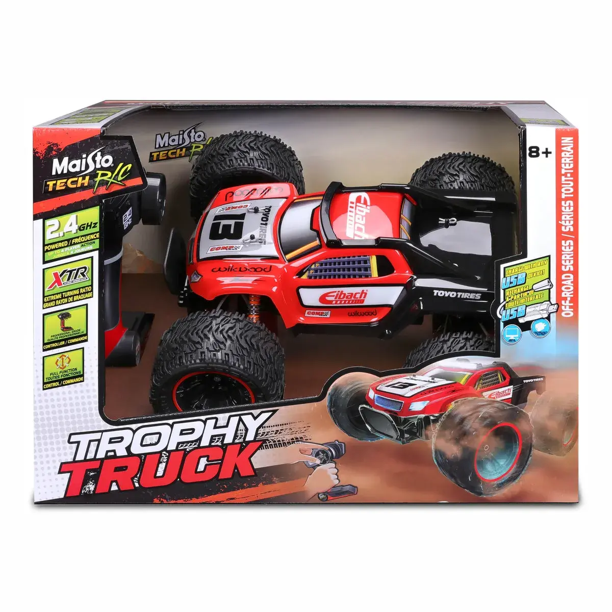 Автомодель Maisto Off-Road Desert Racer на р/к (81466 red) — фото 3