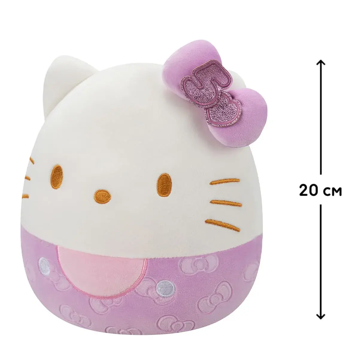 М'яка іграшка Squishmallows Хелоу Кітті в пурпуровому 20 см, SQSN00499 — фото 3