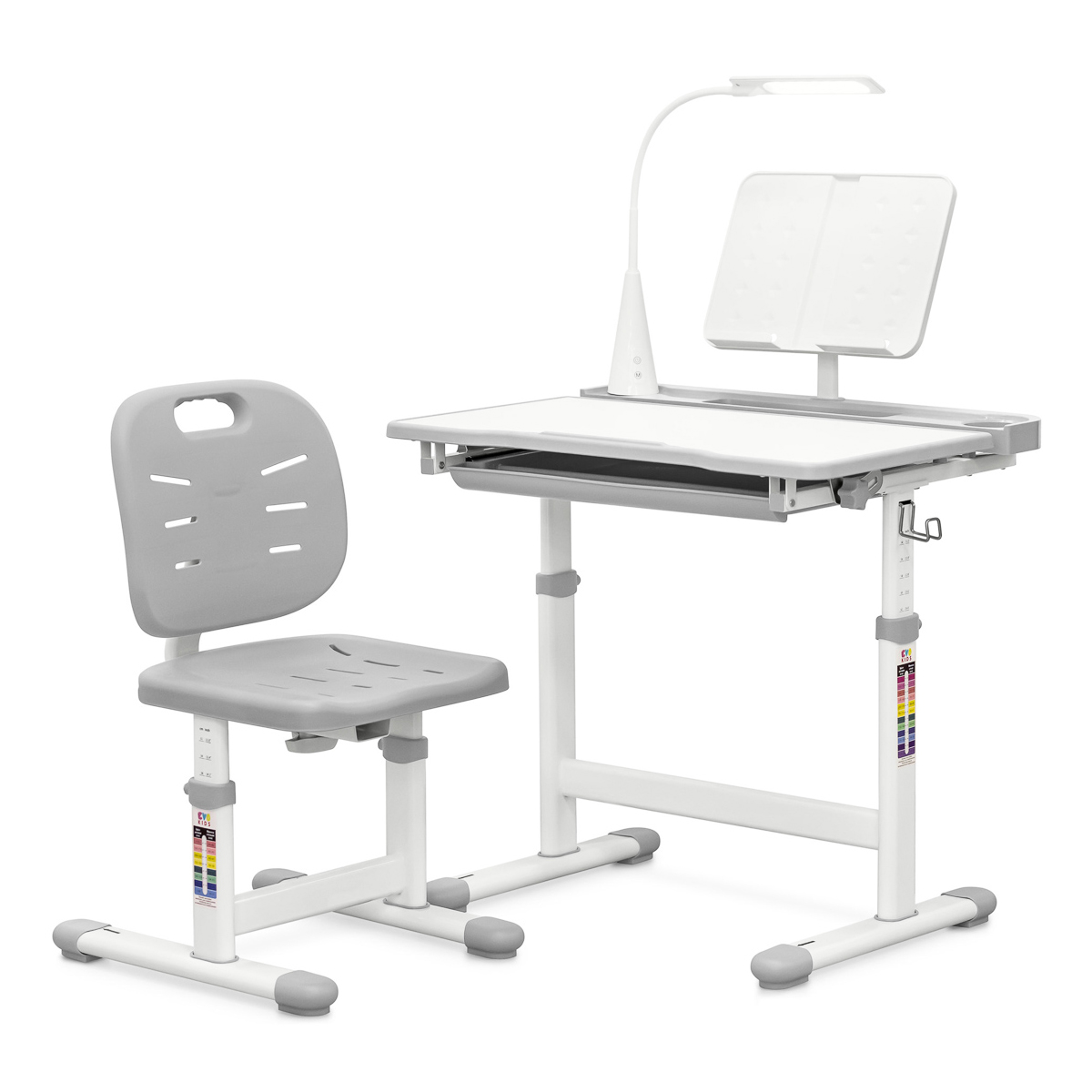 Комплект Evo-Kids Стіл Стілець Evo-17 Ergo Grey