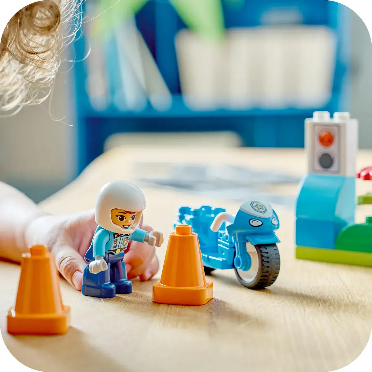LEGO DUPLO Town Синій поліцейський мотоцикл 10471 — фото 7