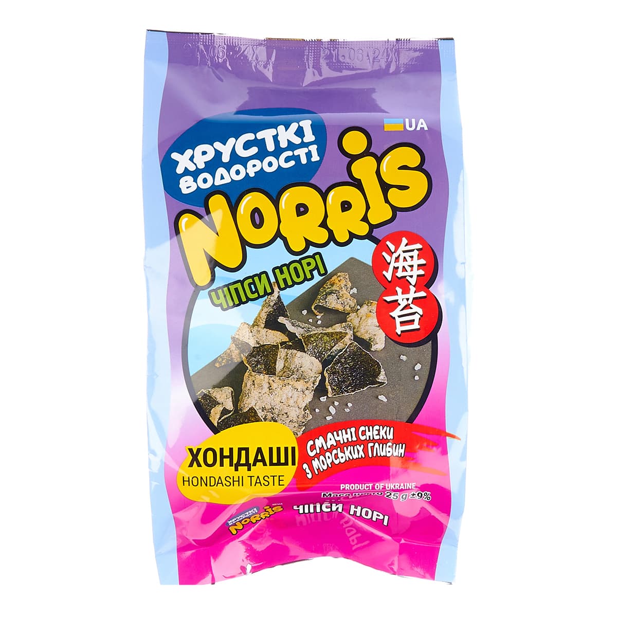 Чіпси норі Norris з хондаші 25 г