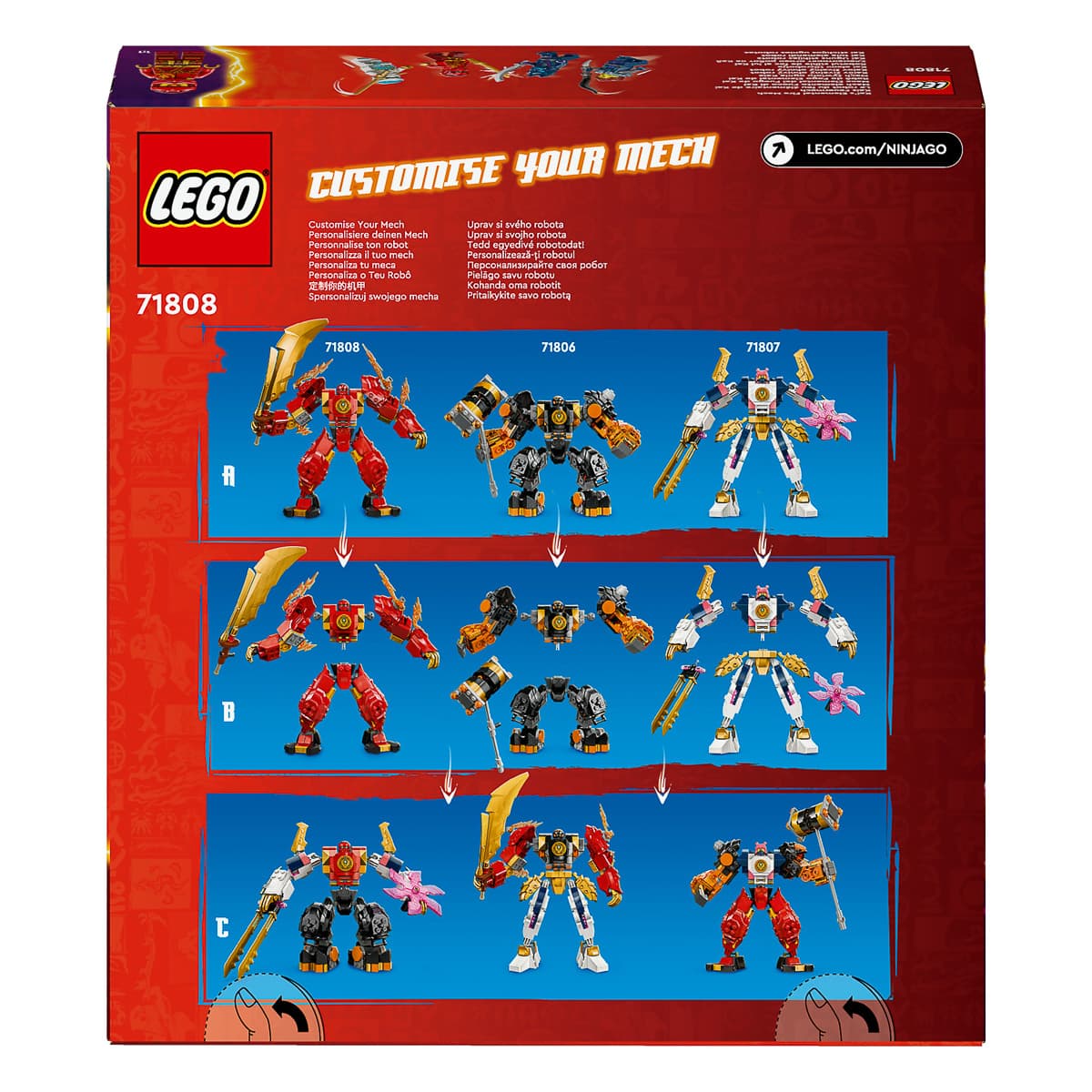 LEGO NINJAGO Робот вогняної стихії Кая 71808 — фото 9