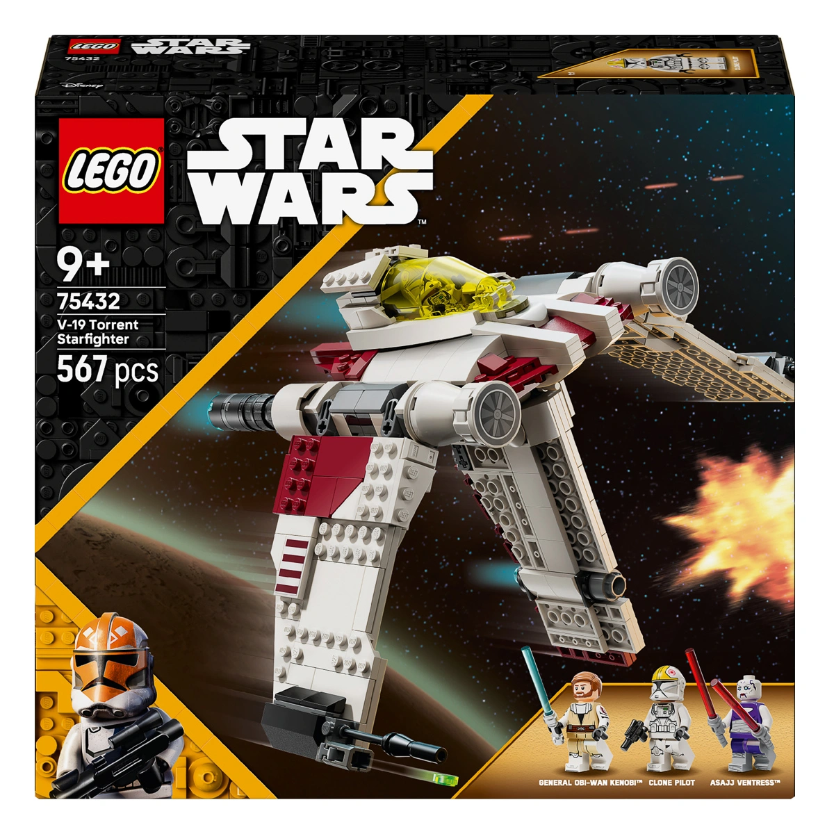 LEGO Star Wars Зоряний винищувач V-19 «Потік» 75432