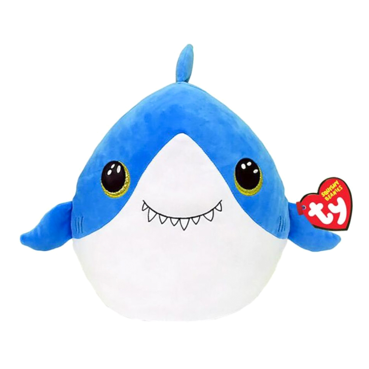 М'яка іграшка TY Squish-A-Boos Shark Finsley 40 см, 39366