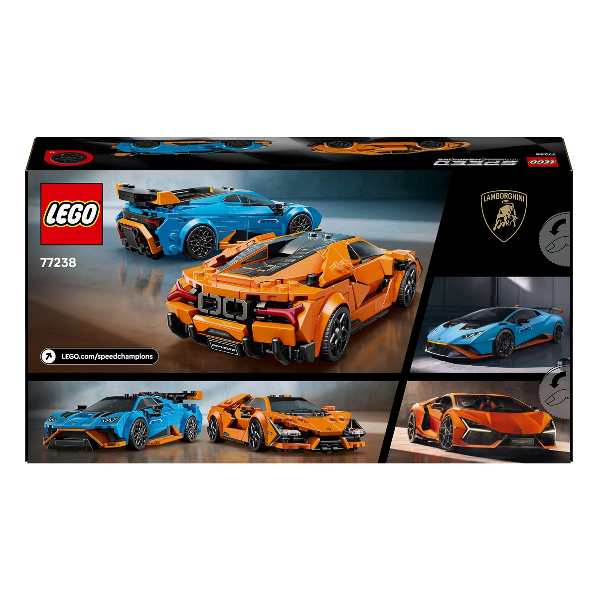LEGO Speed Champions Lamborghini Revuelto та Huracán STO 77238 — фото 9