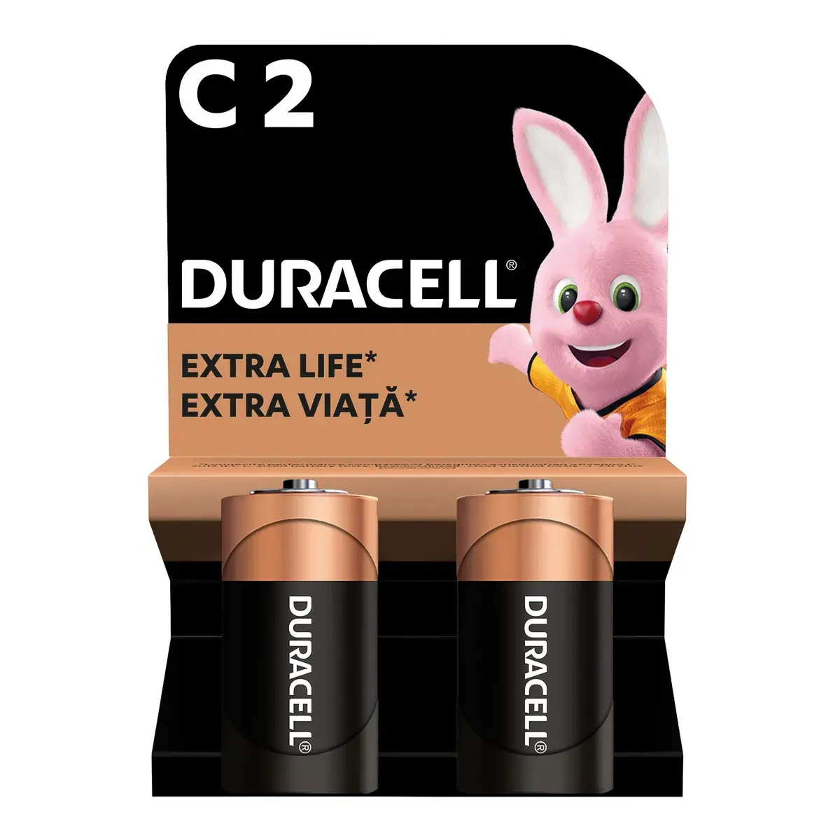 Лужні батарейки Duracell C 2 шт