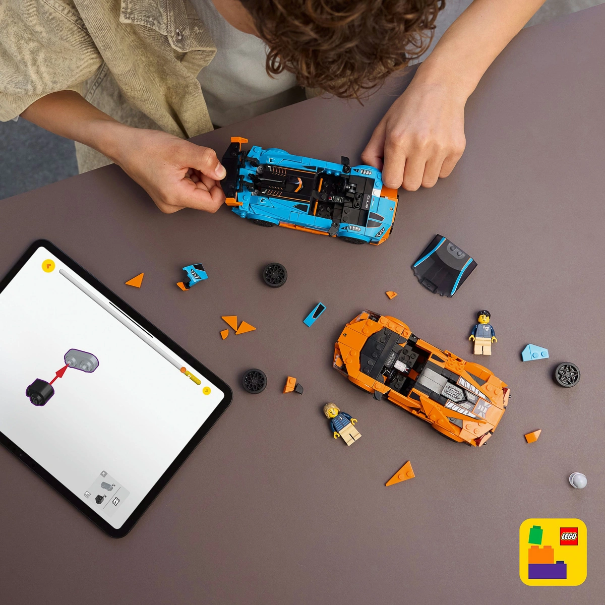 LEGO Speed Champions Lamborghini Revuelto та Huracán STO 77238 — фото 4