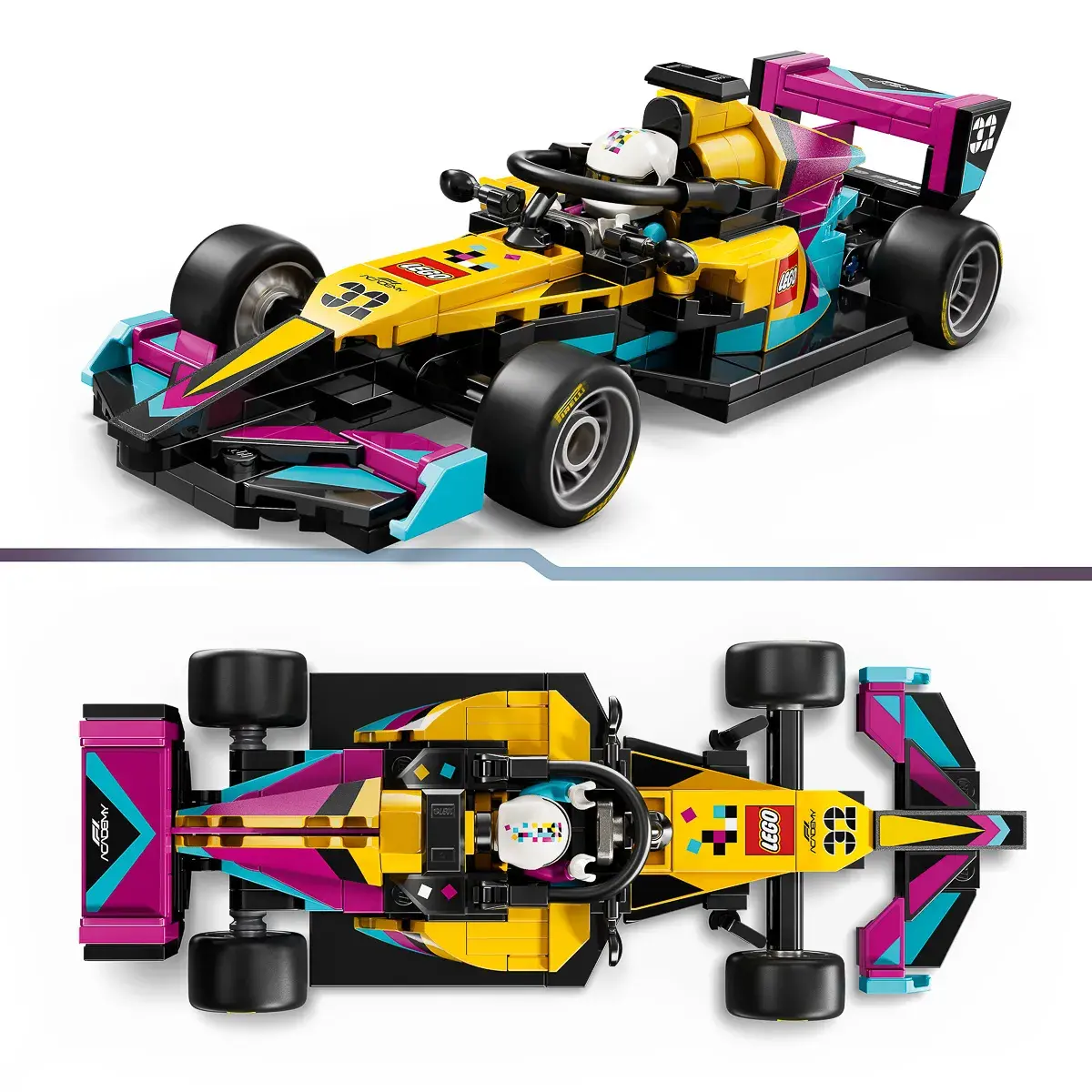 LEGO Speed Champions Гоночний автомобіль F1 ACADEMY LEGO 77258 — фото 8