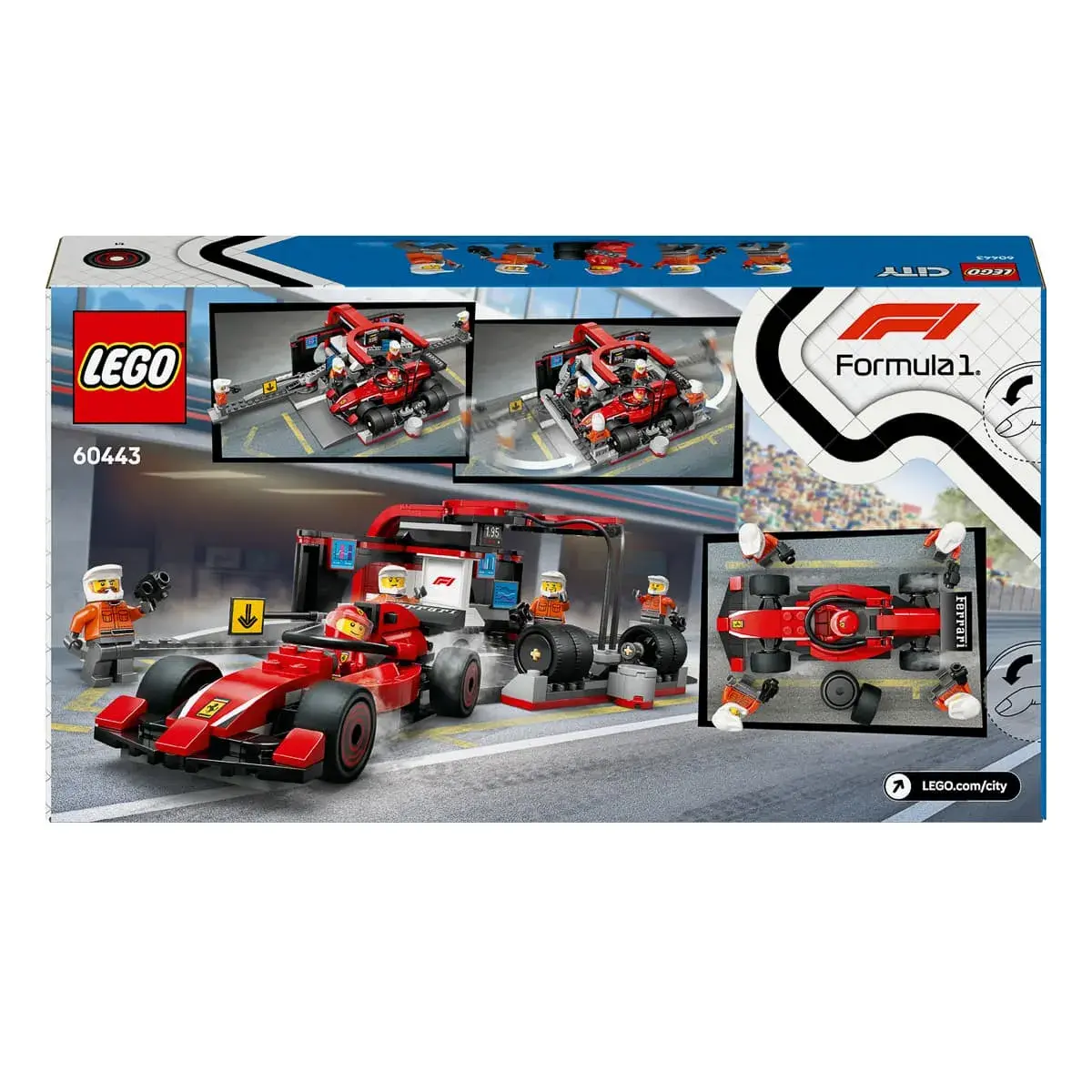 LEGO City Піт-стоп і піт-екіпаж F1 з болідом Ferrari 60443 — фото 8
