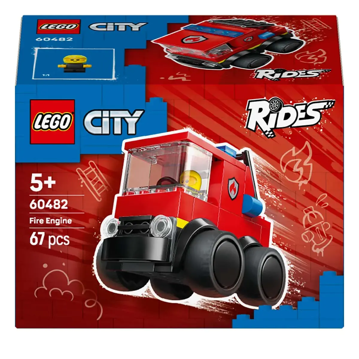 LEGO City Brick Rides Автівки — Пожежна машина 60482