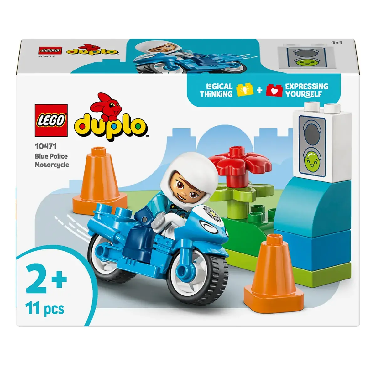 LEGO DUPLO Town Синій поліцейський мотоцикл 10471