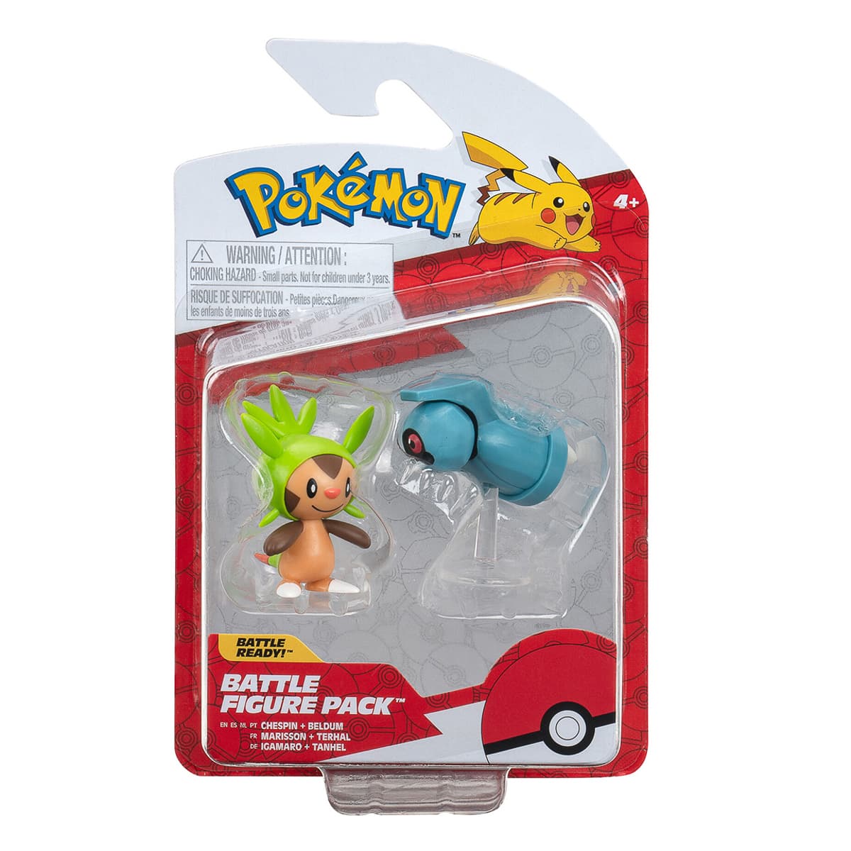 Набір фігурок Pokemon W16 Chespin and Beldum, PKW3014 — фото 2