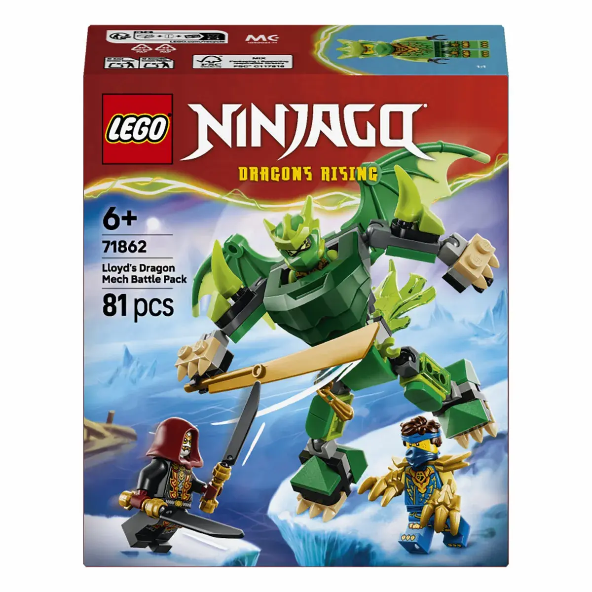 LEGO Ninjago Бойовий набір робота Дракона Ллойда 71862