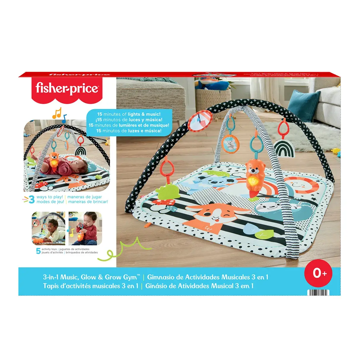 Килимок ігровий центр 3-в-1 Fisher-Price Веселі розваги (JMN72) — фото 2