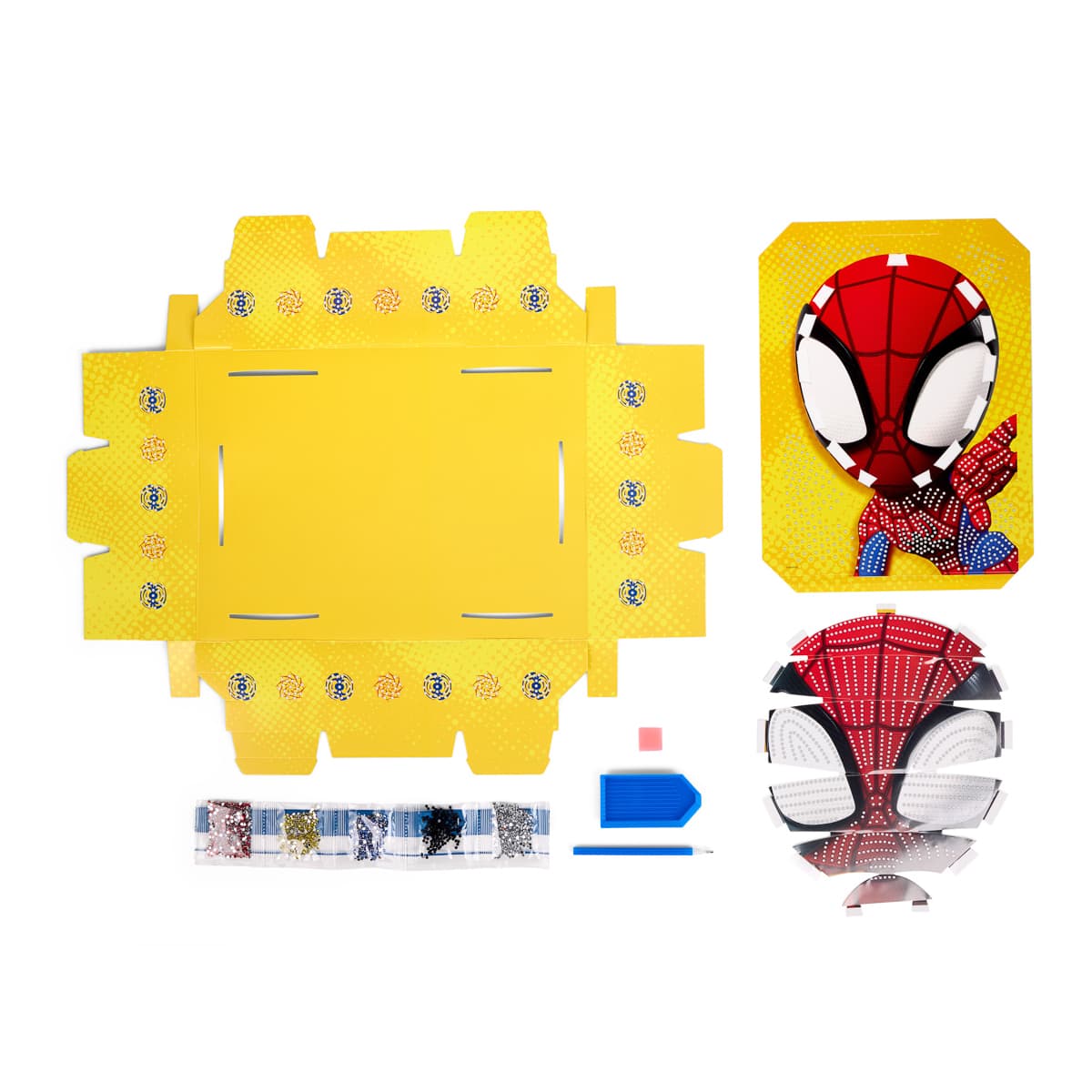 Набір для творчості Disney Алмазна мозаїка Spidey 3D у рамці, SP24333 — фото 4