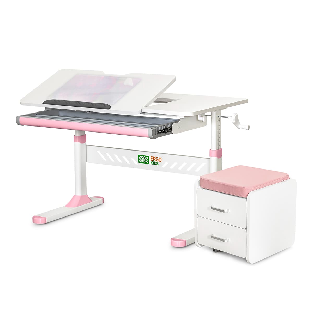 Комплект меблів ErgoKids Парта Тумба S TH-310 Pink