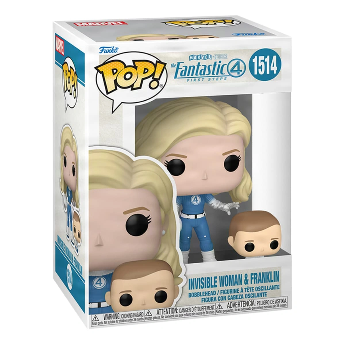 Набір ігрових фігурок Funko Pop Фантастична 4: Перші кроки Невидима леді та Франклін