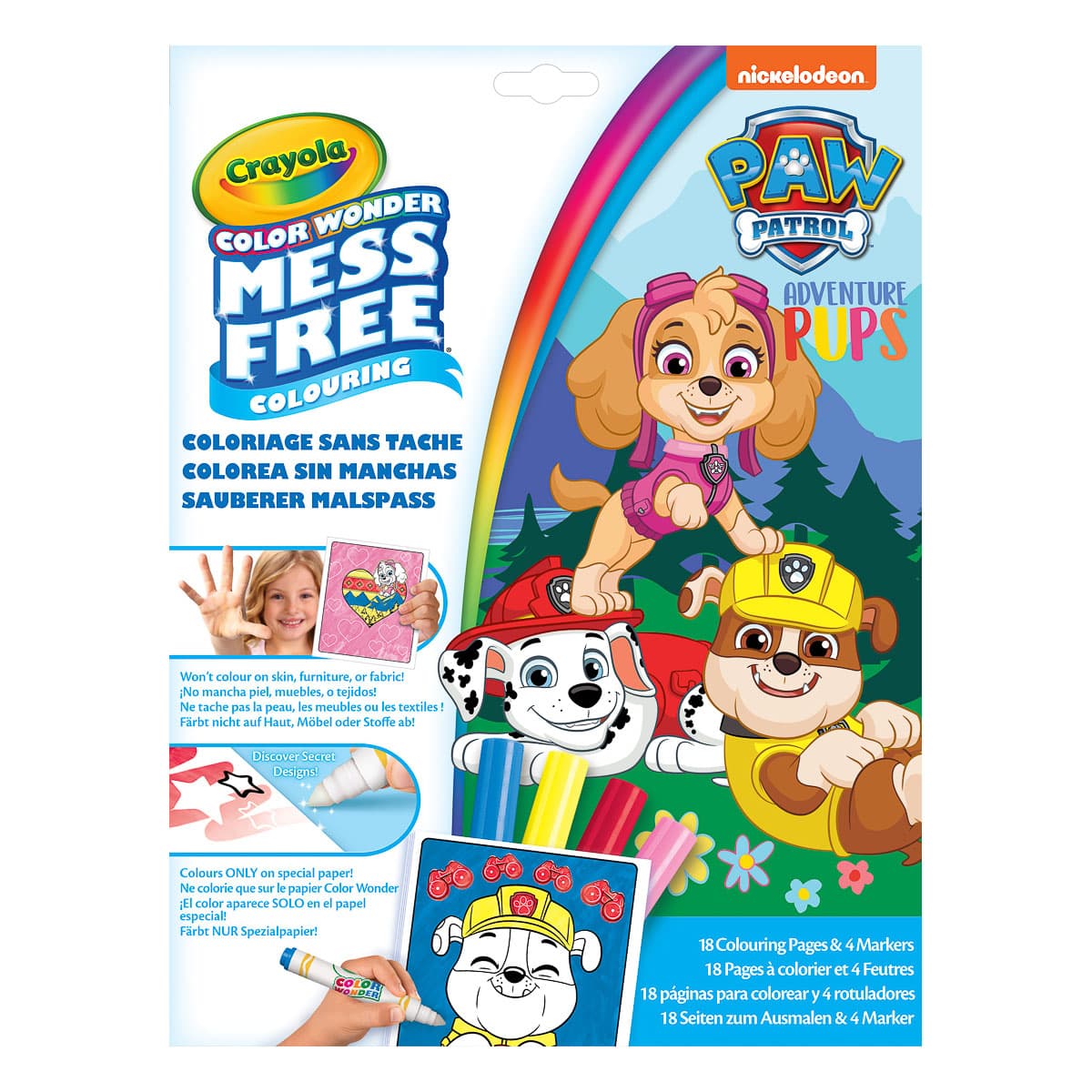Розмальовка з маркерами Crayola Paw Patrol 18 с, 75-2814-M