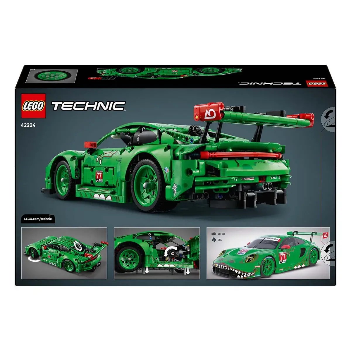 LEGO Technic Автомобіль Porsche 911 GT3 R REXY AO Racing 42224 — фото 20