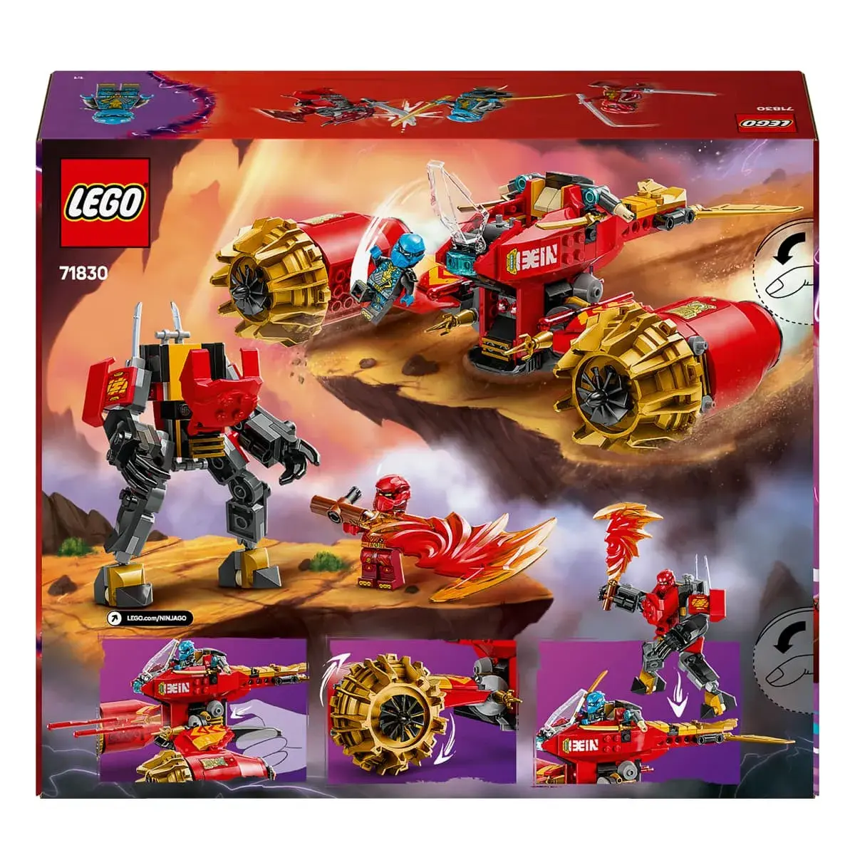 LEGO Ninjago Штормовий робот-вершник Кая 71830 — фото 9