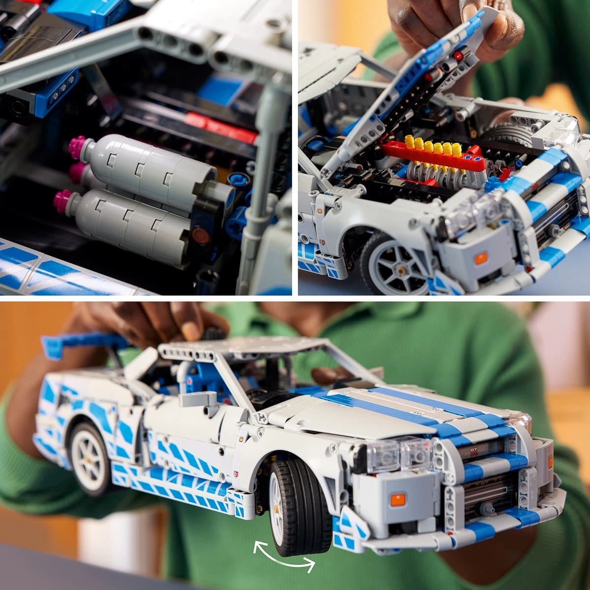 LEGO Technic Подвійний форсаж Автомобіль Nissan Skyline GT-R (R34) 42210 — фото 5