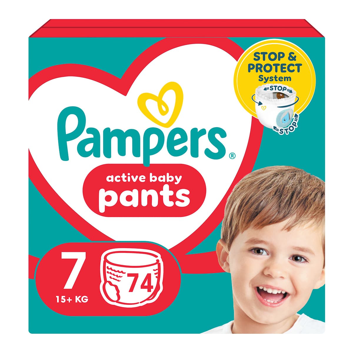 Підгузки-трусики Pampers Active Baby Pants Розмір 7 (15+ кг) 74 шт 740967