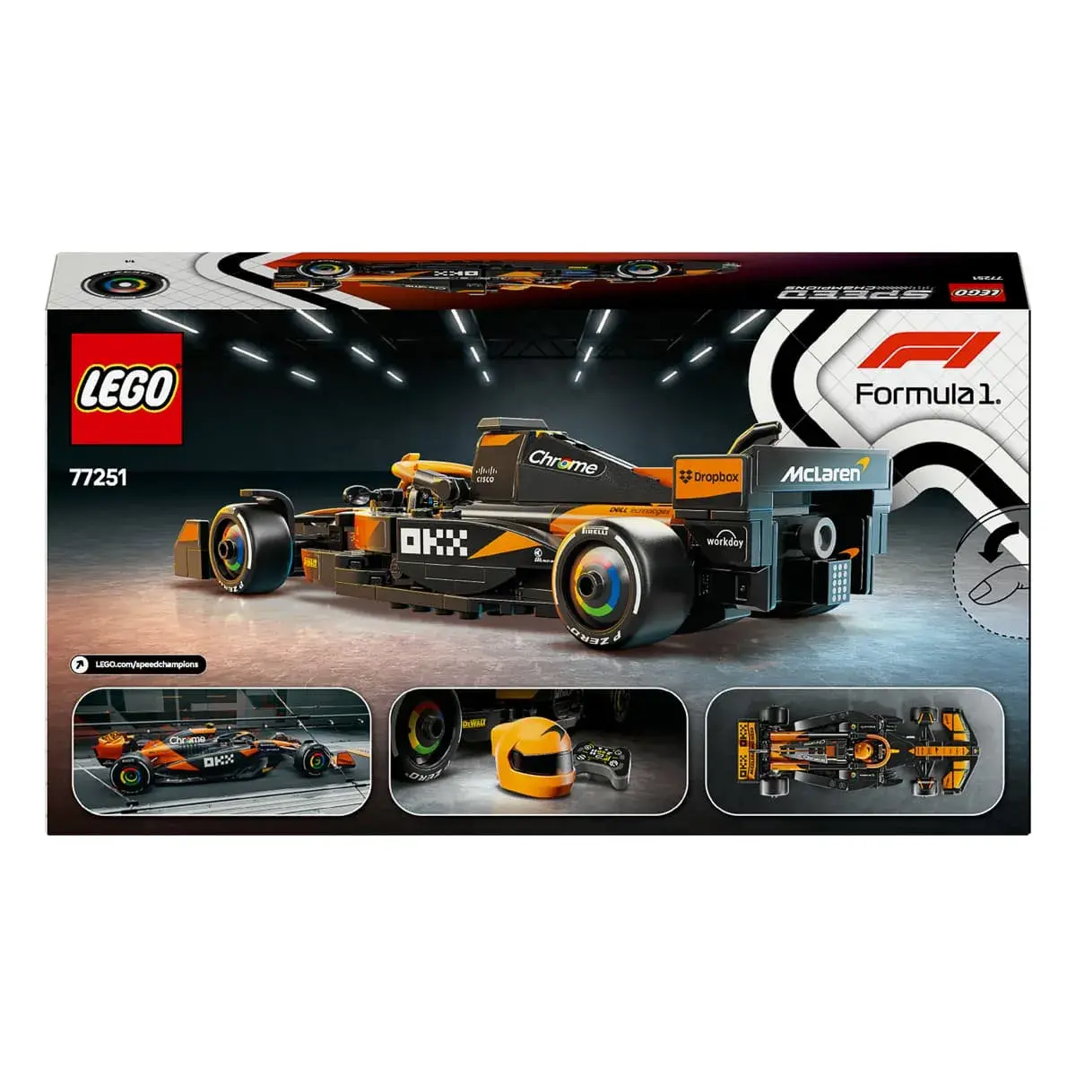 LEGO Speed ​​Champions Автомобіль для перегонів McLaren F1 Team MCL38 77251 — фото 8