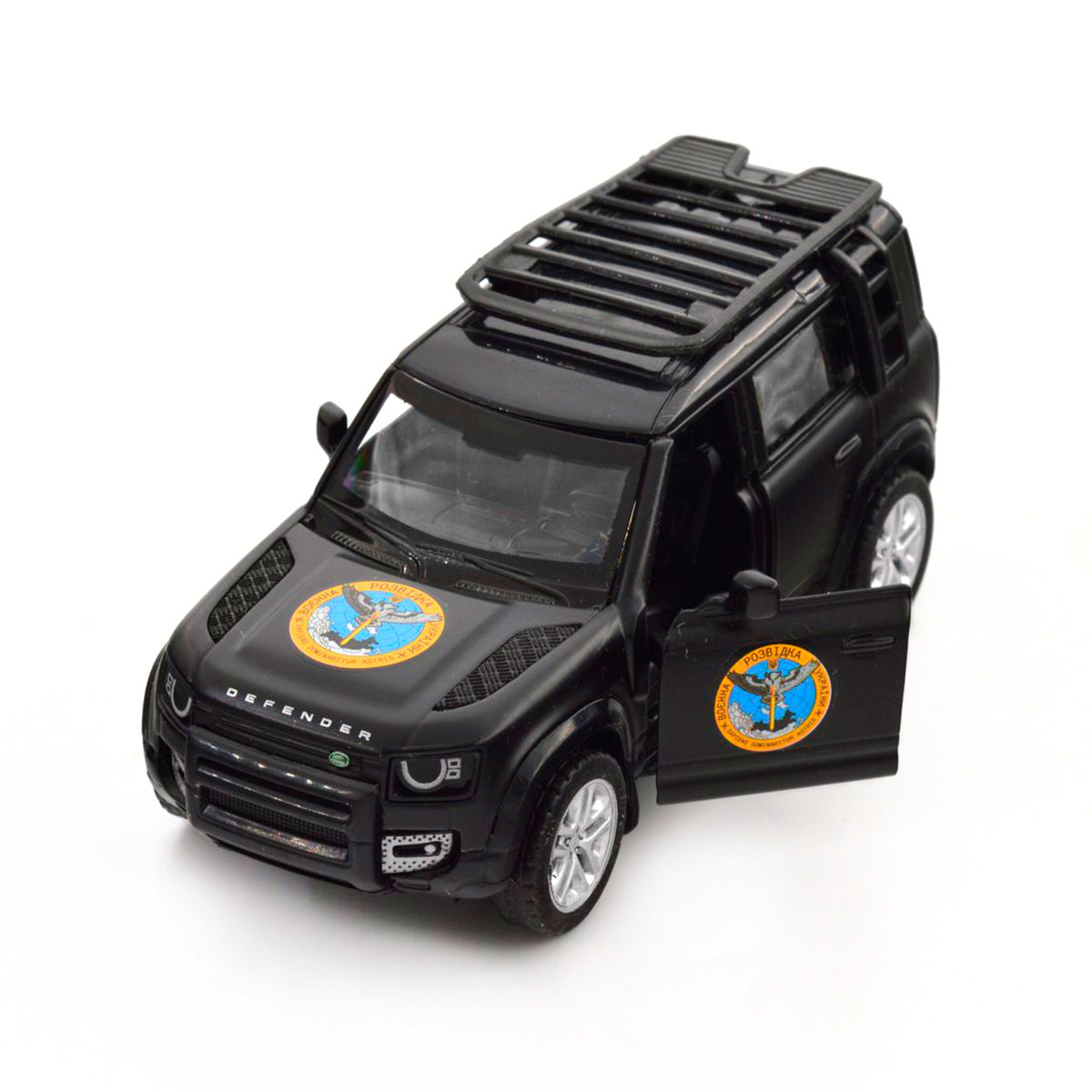 Колекційна модель TechnoDrive Шеврони Героїв Land Rover Defender 110 ГУР МО, 250364M — фото 7