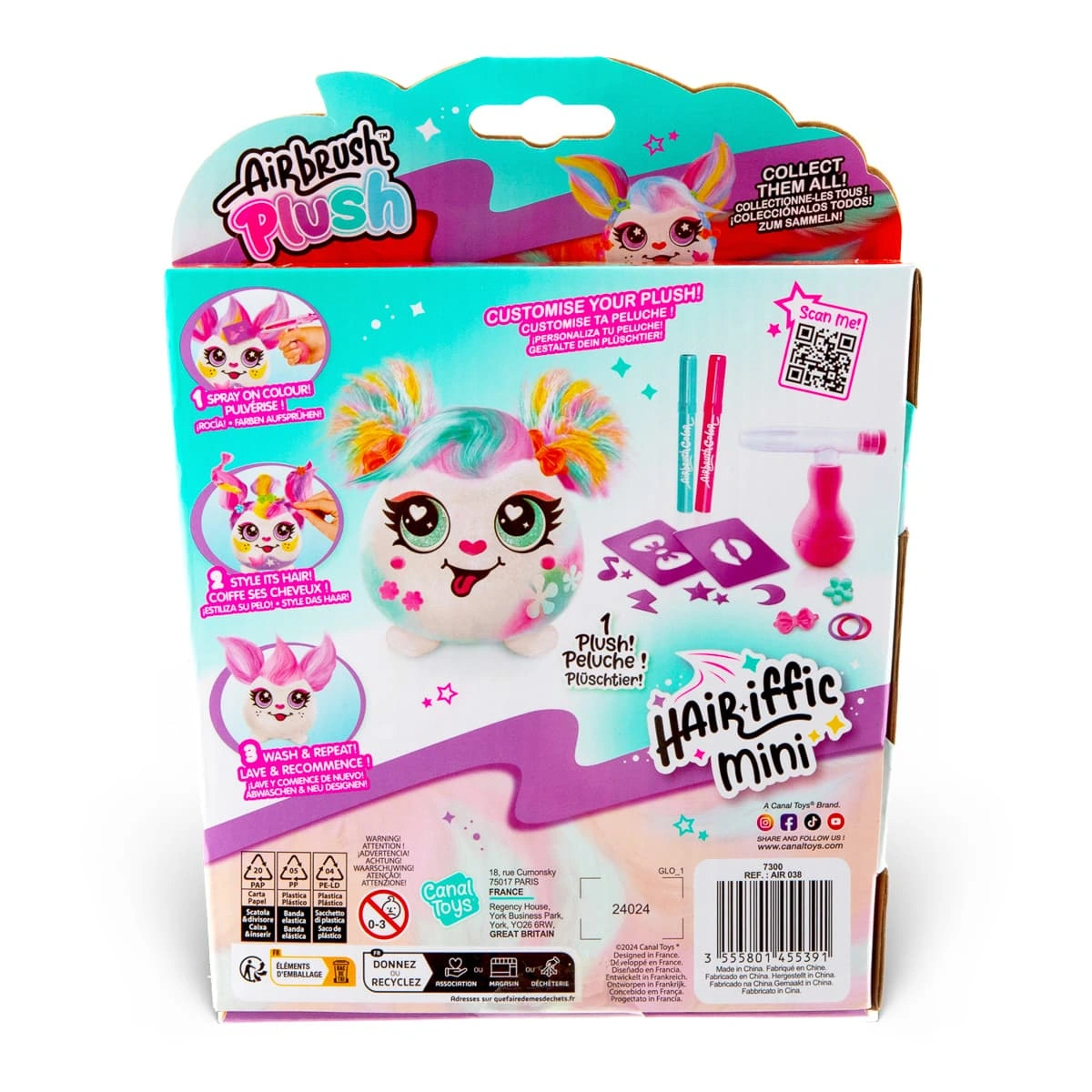 Набір Canal Toys Diy Airbrush plush Hair'iffic Зроби зачіску Піксі — фото 3
