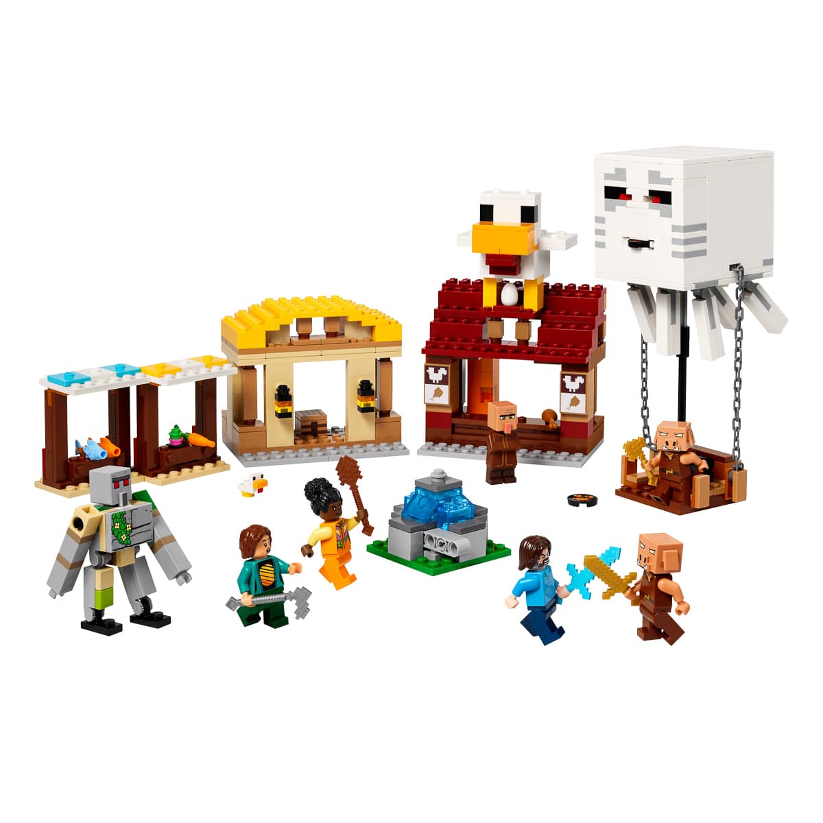 LEGO Minecraft Напад на село з повітряною кулею Ґаст 21273 — фото 8