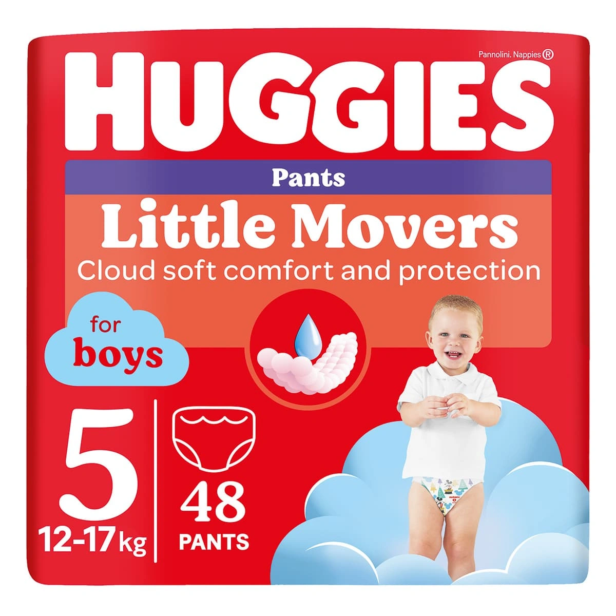 Підгузки-трусики Huggies Pants Little Movers 5 for boy 12-17 кг 48 шт 2758671