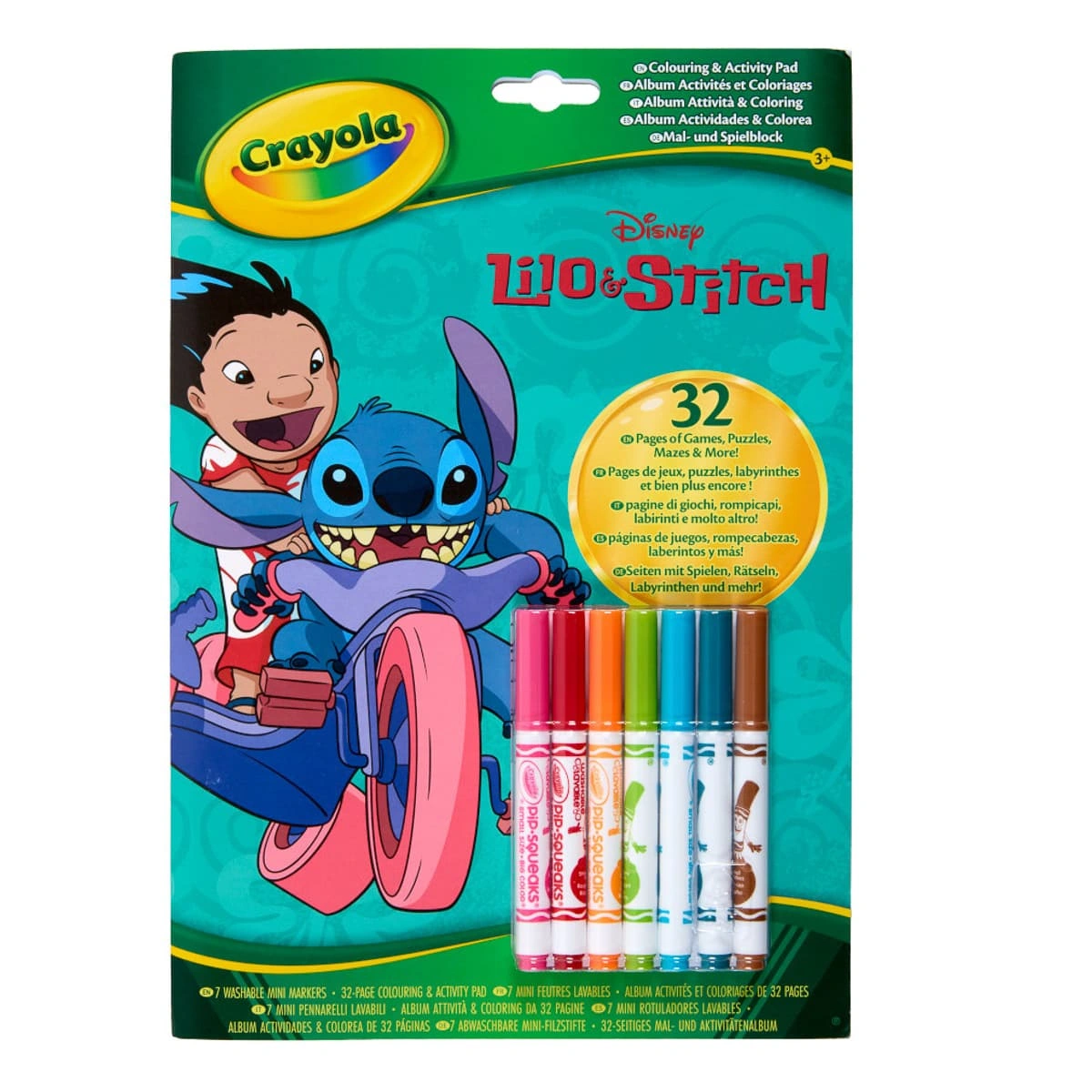 Набір для творчості Crayola Lilo and Stitch Розмальовка з фломастерами 04-0865G
