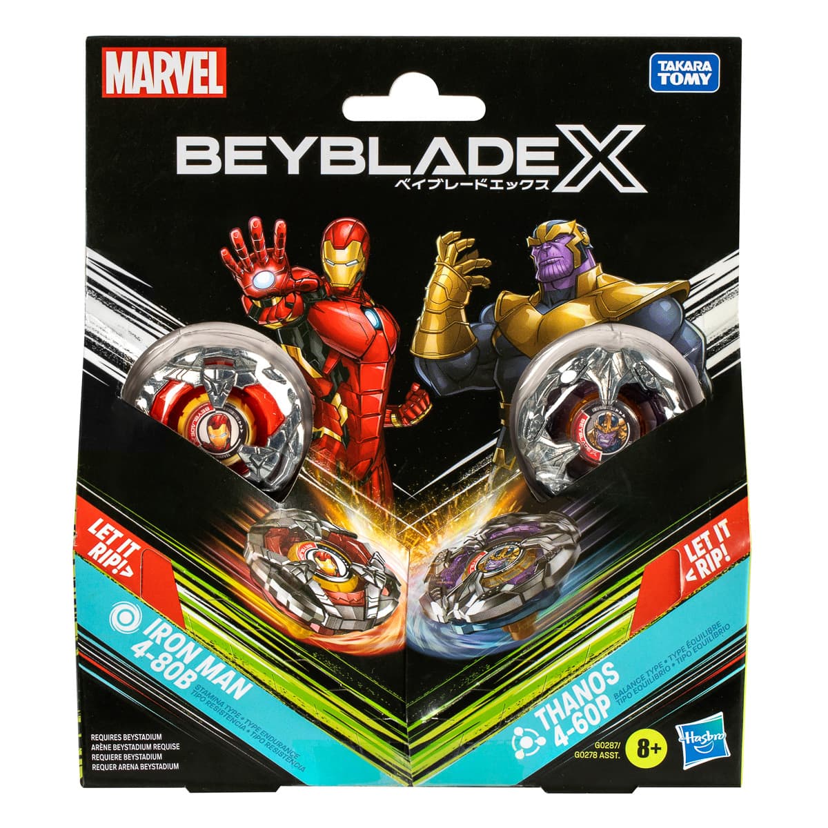 Набір Beyblade X Марвел Танос і Залізна людина, G0278_G0287
