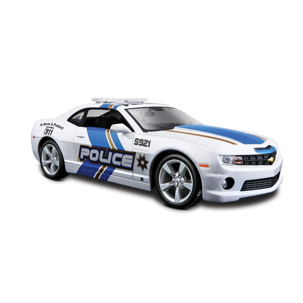 Автомодель Maisto Chevrolet Camaro SS RS Police 2010 білий — фото 3