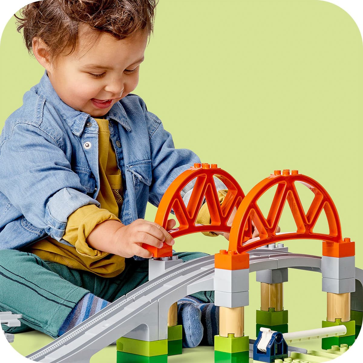LEGO DUPLO Додатковий набір. Залізничний міст і колії 10426 — фото 2