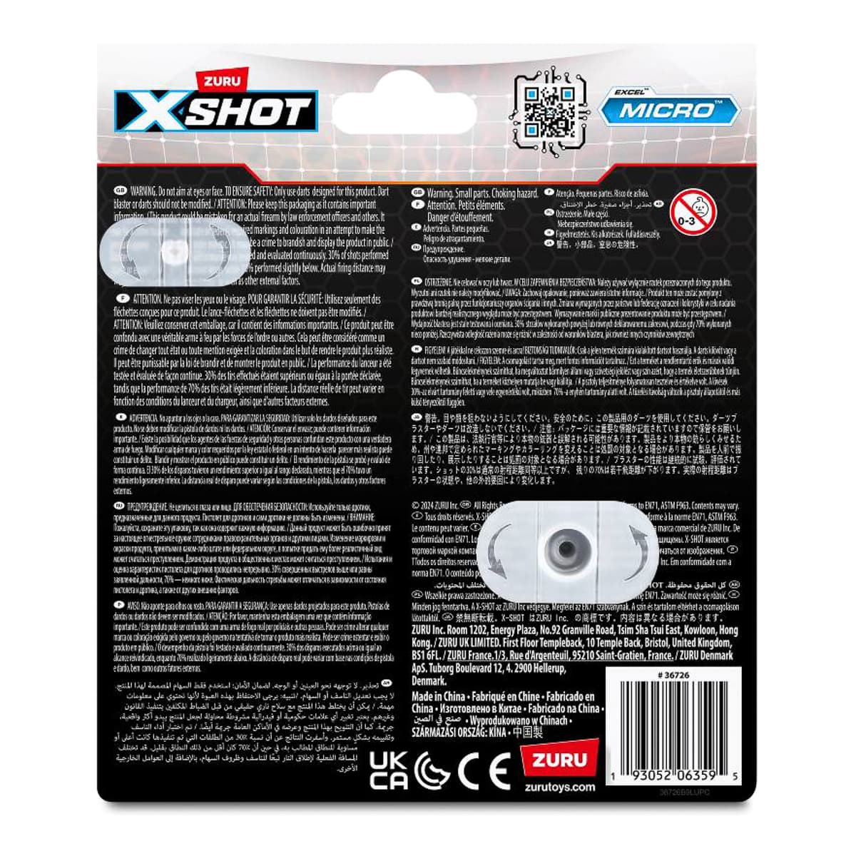 Швидкострільний бластер Zuru X-Shot Excel Micro 2.0 Color Card, 36726TQ1R — фото 4