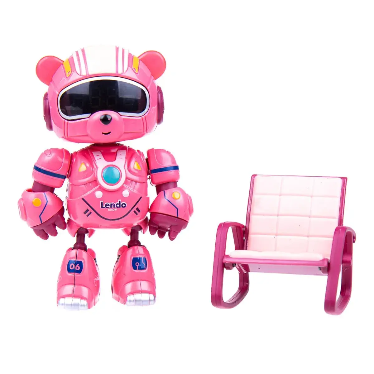 Робот Ming Ying Розумний годинник-будильник Bear Pink, EPT751422_3 — фото 3