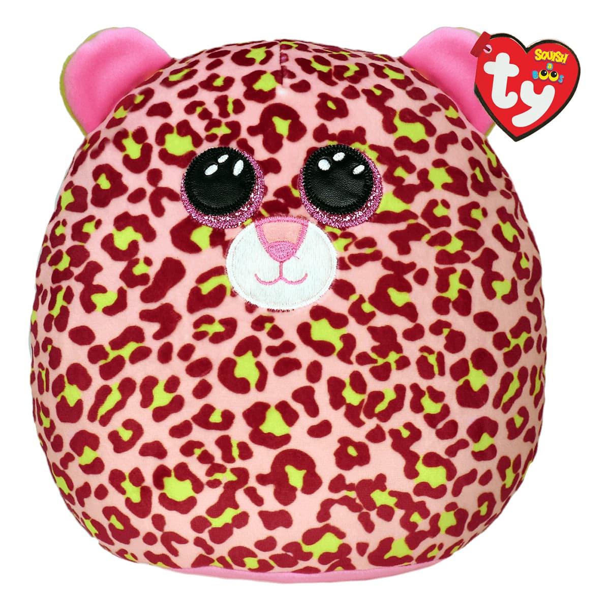 М'яка іграшка-подушка TY Squish a boos Pink Leopard Lainey 20 см, 39299