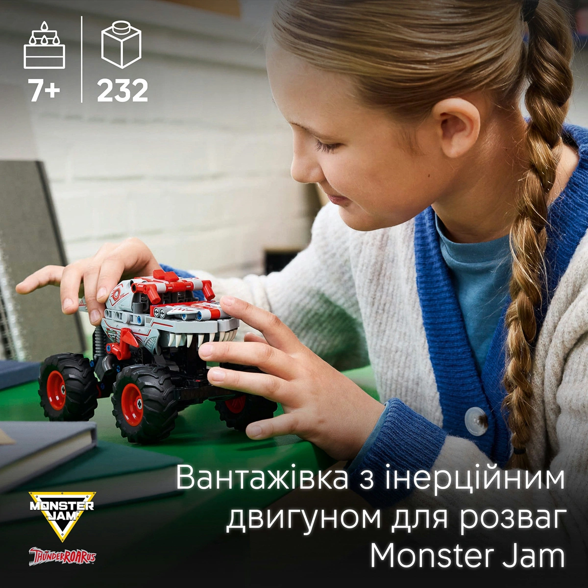 LEGO Technic Monster Jam™ ThunderROARus™ з інерційним двигуном 42200 — фото 11