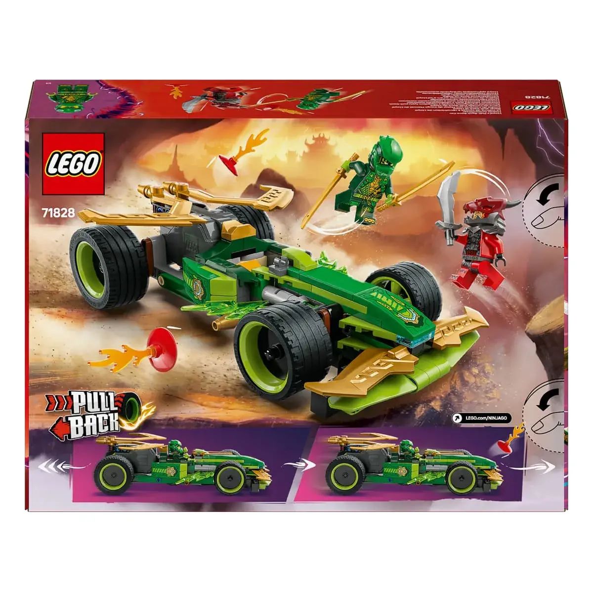 LEGO Ninjago Автомобіль для перегонів Ллойда з інерційним двигуном 71828 — фото 9