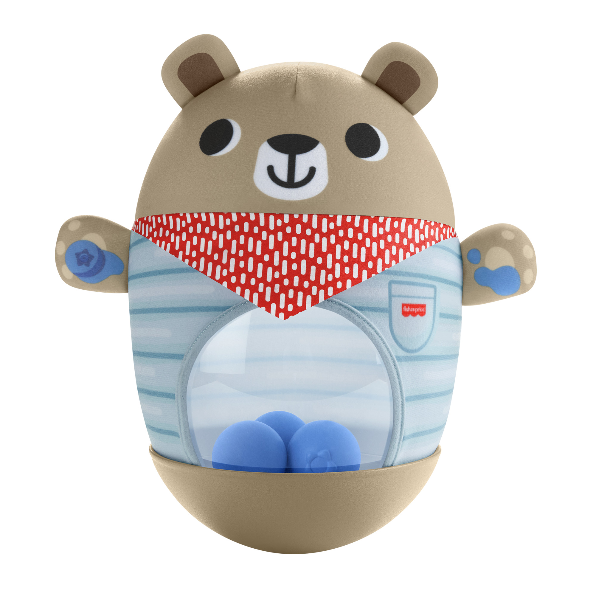 Надувна розвиваюча іграшка Fisher-Price Ведмедик-неваляйко (JLB83)
